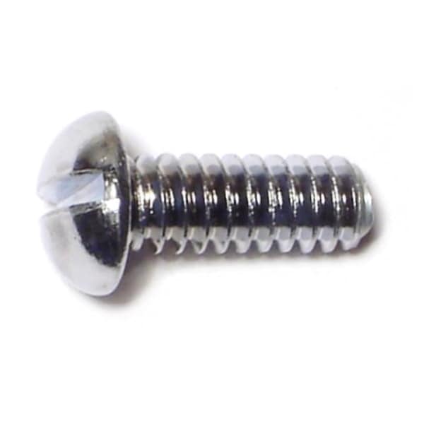 Midwest Fastener #10-24 x 1/2 in Slotted Round Machine Screw, Chrome Plated Steel, 36 PK 61531 - main